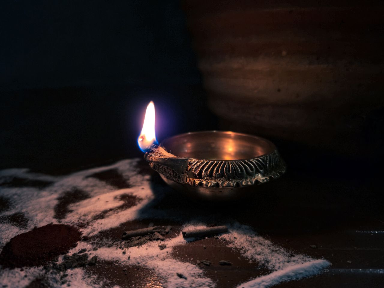 Brass Akhand Jyot Diya